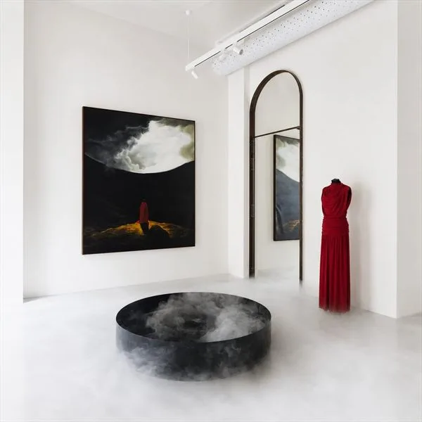 Abito Retori esposto in showroom